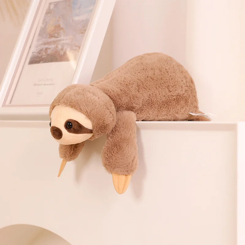 45-70cm Super Soft Lazy Fluffy Plush Stuffed Animals Plushie Raccoon Fox Crocodile Sloth Hug Throw Pillow Birthday Gift Boy Girl