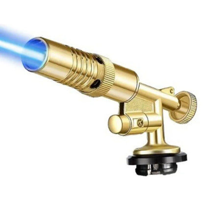 High-Temperature Gas Burner Welding Torch Gold Portable Welding Gas Torch Flame Gas Blow Torch For BBQ Welding & Cooking
