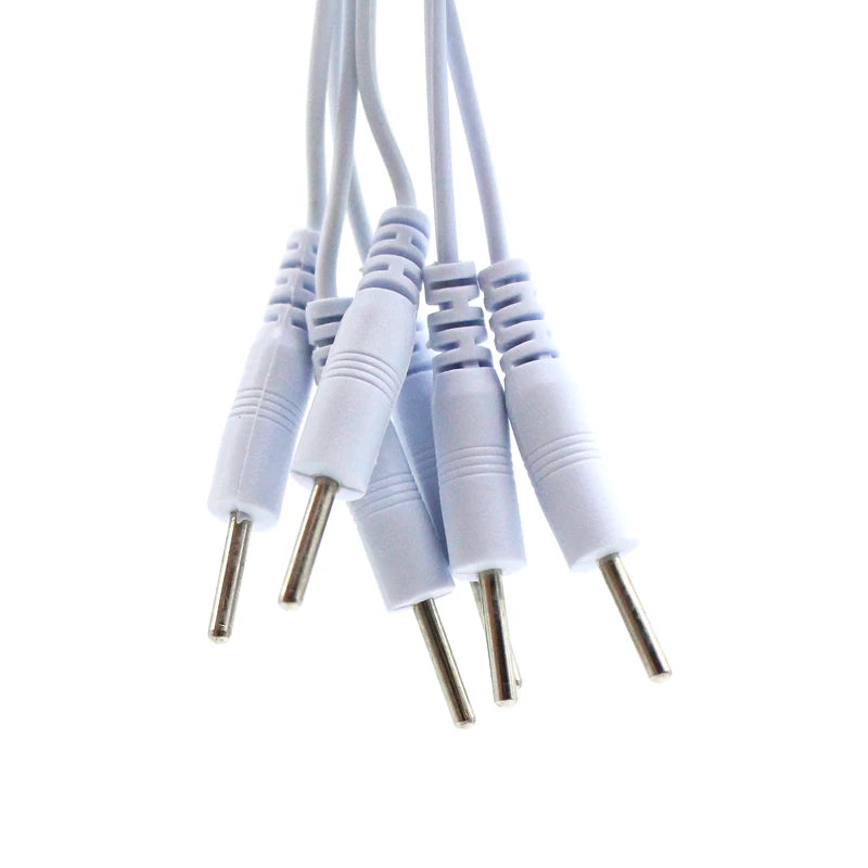 3.5mm Plug 2Pins & 4Pins  for Tens Body Slimming Massager Muscle Stimulation For 2way 4way Type Electrode Cable Line Wire