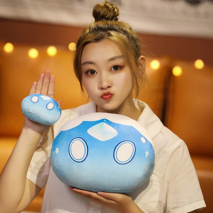 10cm Genshin Slime Plush Pendant Toys Genshin Impact Stuffed Pillow Cute Anime Game Original God Cosplay Fans for Kid Gift