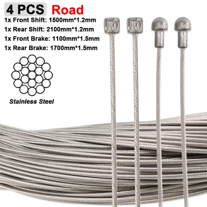 Bike Shifter Brake Cable Stainless Steel Inner Cable MTB Road Bike Front Rear Derailleur Shift Brake Cable Set