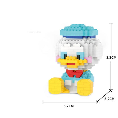 Cartoon Anime Hello Kitty Blocks Kuromi My Melody Cinnamoroll Mouse Building Blocks Doll Toy Kids Birthday Gift