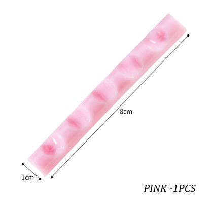 5 Grids Acrylic Clear Nail Brush Shelf Portable Mini crystal Painting Pen Rest Holder Stand Colorful UV Gel Brush Display Holder