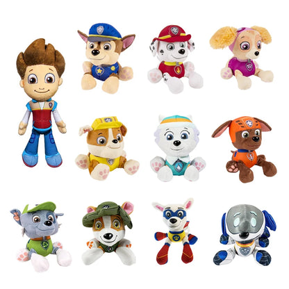 Paw Patrol Plush Toy Action Figure Ryder Marshal Zuma Everest Cartoon Model Plush Toy Children's Birthday Party Gift