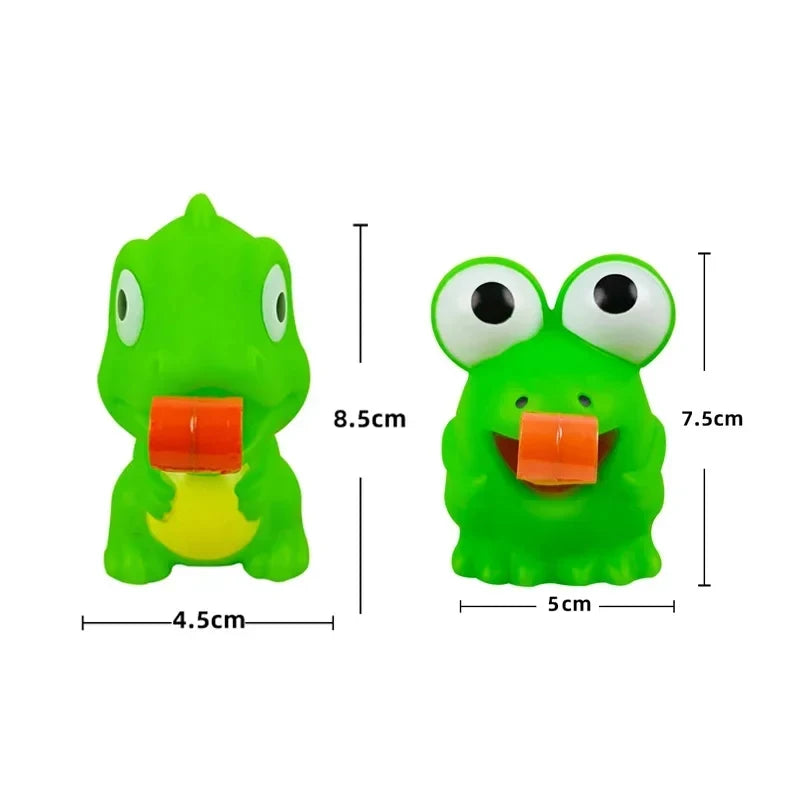 Fidget Decompression pinch toy Creative Frog Dinosaur Sticking Tongue Out Relieve Stress Children Fun Squeeze Interactive Toys