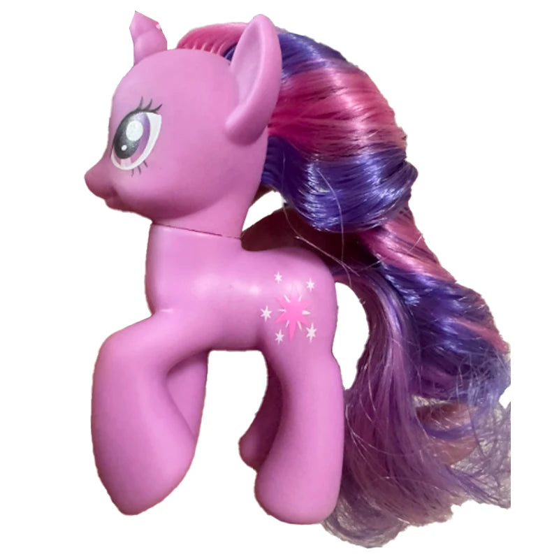 Genuine Hasbro My Little Pony Anime Figures Classic Twilight Luna Princesses Rarity Ornaments 8cm Collection Pony Toy Gifts