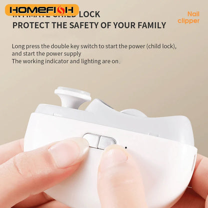 Automatic Electric Baby Nail Clipper - Anti-Splash Anti-Pinch Hand Nail Polisher