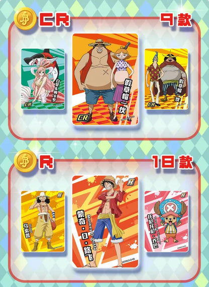 New One Piece Card Straw Hat Pirate Luffy Zoro Nami Classic Anime Character Collection Cards Toys Gifts