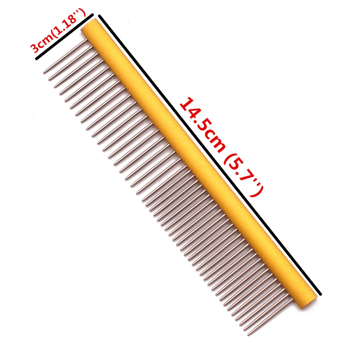 Pet Grooming Combs Aluminum Alloy Brush For Dogs Boundary Knot Massage Tools Professional Salon Cat Hair Cleaning Crescent 7900#
