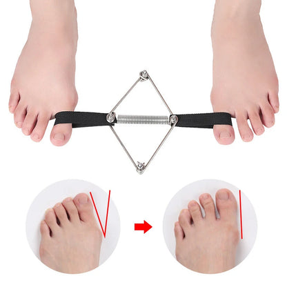 Toe Straightener Hallux Valgus Corrector Belt Foot Stretch Recovery Training Exerciser Strap Thumb Elastic Band Foot Tools