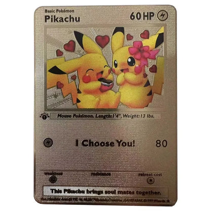 Cartão de metal pokémon 10000 pontos arceus charizard raichu super cartão dourado inglês mewtwo vmax gx ex presente de natal