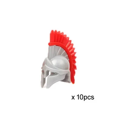 Viking Pirate Age Bullhorn Hat Medieval Knight Roman Warrior Soldier Helmet Action Figures Building Blocks Toys For Children