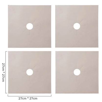 8/4/1pcs Stove Protector Cover Liner Gas Stove Protector Stove Stovetop Burner Protector Kitchen Accessories Mat Cooker 27cm