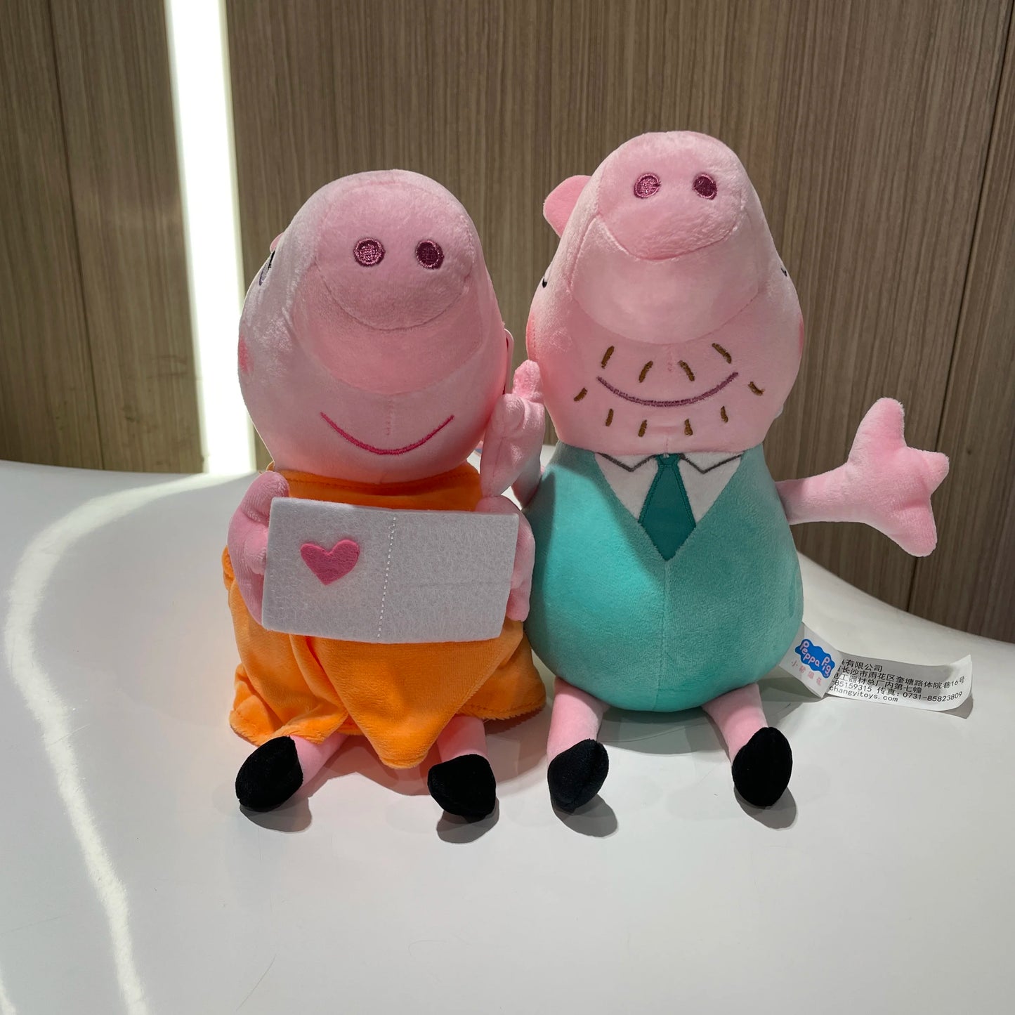 30cm 12'' Genuine Peppa Pig daddy mammy grandpa grandma dinosaur Teddy bear Peppa George Plush Toy Kids Birthday Christmas Gift