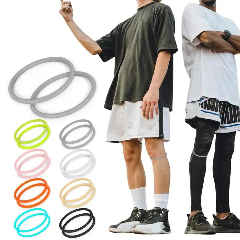 2Pcs Patellar Tendon Support Strap For Knee Pain Relief Knee Bands For Basketball, Running And Hiking, Silicone Patella Band
