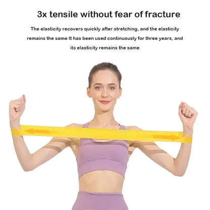 1PC/5PCS Yoga Tension Belt Fitness Elastic Belt Resistance Belt Squat Butt Tension Ring Stretching Exercise