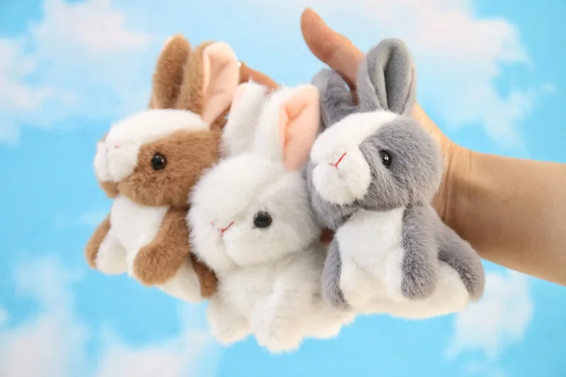 Imitation Rabbit Plush Pendant Lovely White  Doll Key Chain  Backpack  Gift Girl Cute  Keychain