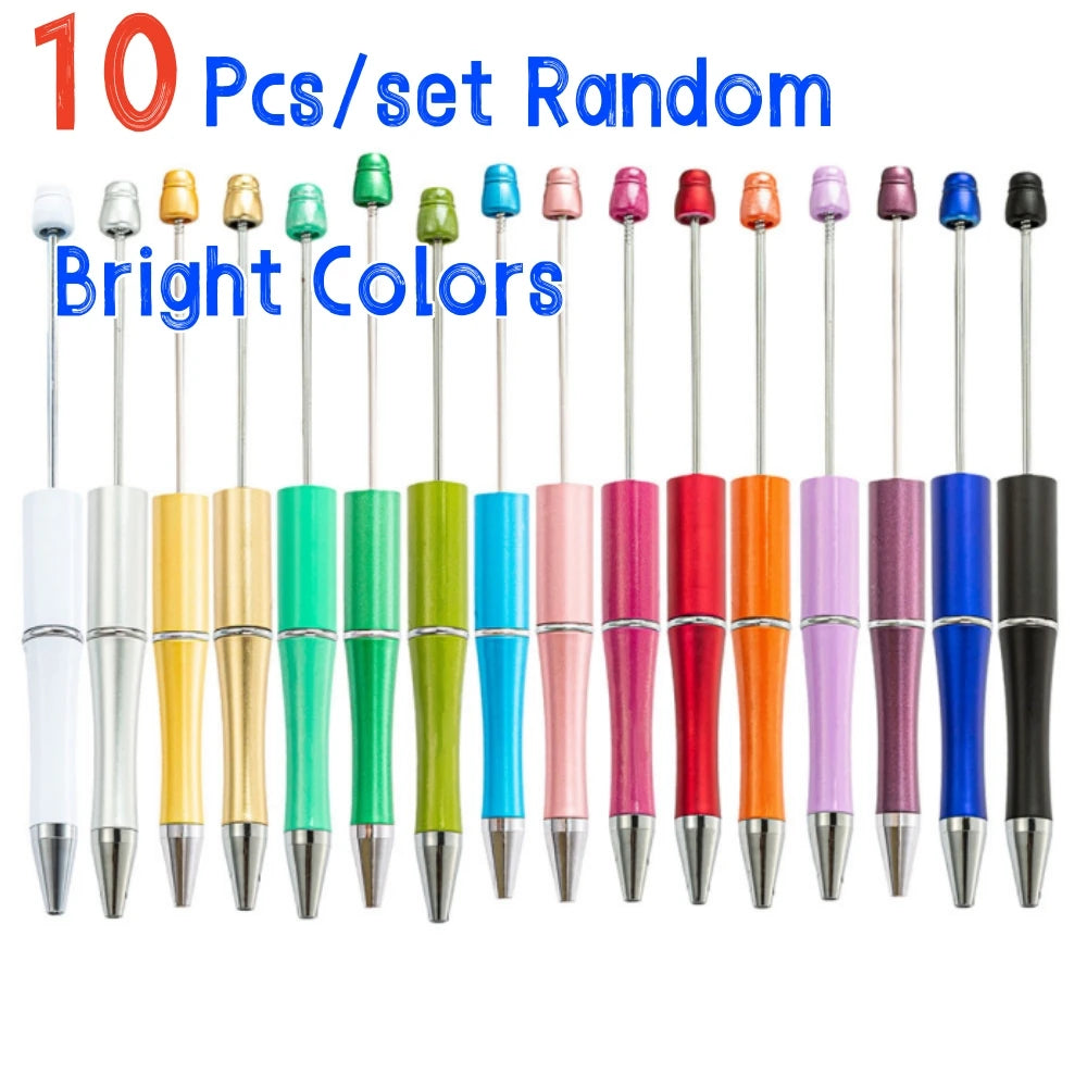 10 Pcs Mixed Beaded Ballpoint Pen Creative Beadable Pen Wedding Party Guest Gift Guest Christmas Decor for Home 2026