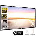 60 84 100 120 150 Inch Projector Screen Portable Projection Screen16:9,Outdoor Movie Screen For Travel Home Theater For HY300