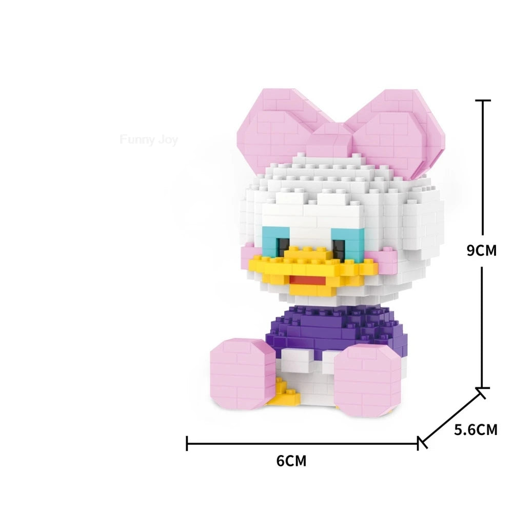 Cartoon Anime Hello Kitty Blocks Kuromi My Melody Cinnamoroll Mouse Building Blocks Doll Toy Kids Birthday Gift