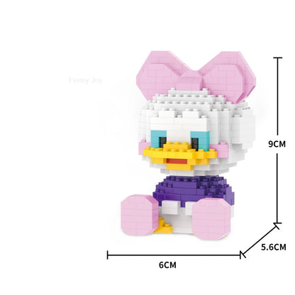 Cartoon Anime Hello Kitty Blocks Kuromi My Melody Cinnamoroll Mouse Building Blocks Doll Toy Kids Birthday Gift