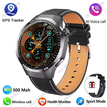 Watch 5 Pro GPS NFC Smart Watch Men 360*360 AMOLED Screen Heart rate Monitor Bluetooth Calls IP68 Waterproof Man Smartwatch 2025