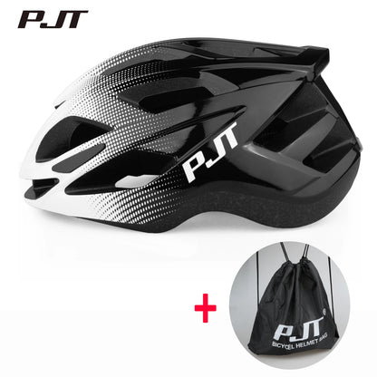 PJT Cycling Helmet Man Women Road Mountain Bike Helmet Outdoor Bicycle Skateboard Scooter Integrally-Molded Ultralight Helmet