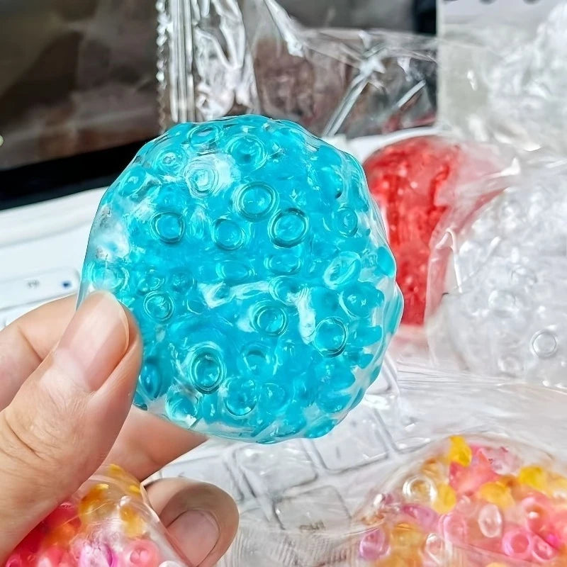 Squishy Balls Ice Beads Squeeze Toy Super Soft Mochi Fidget Toys Slow Rebound Toy for Friend Anxiety Relaxation Squeeze Gift