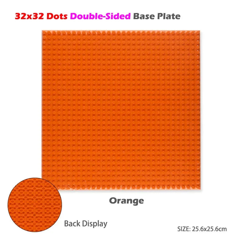Classic Base Plates Plastic Bricks Double-sided 16*32 32X32 Dots City Blocks Baseplate DIY Parts Board Toys Kids Gift