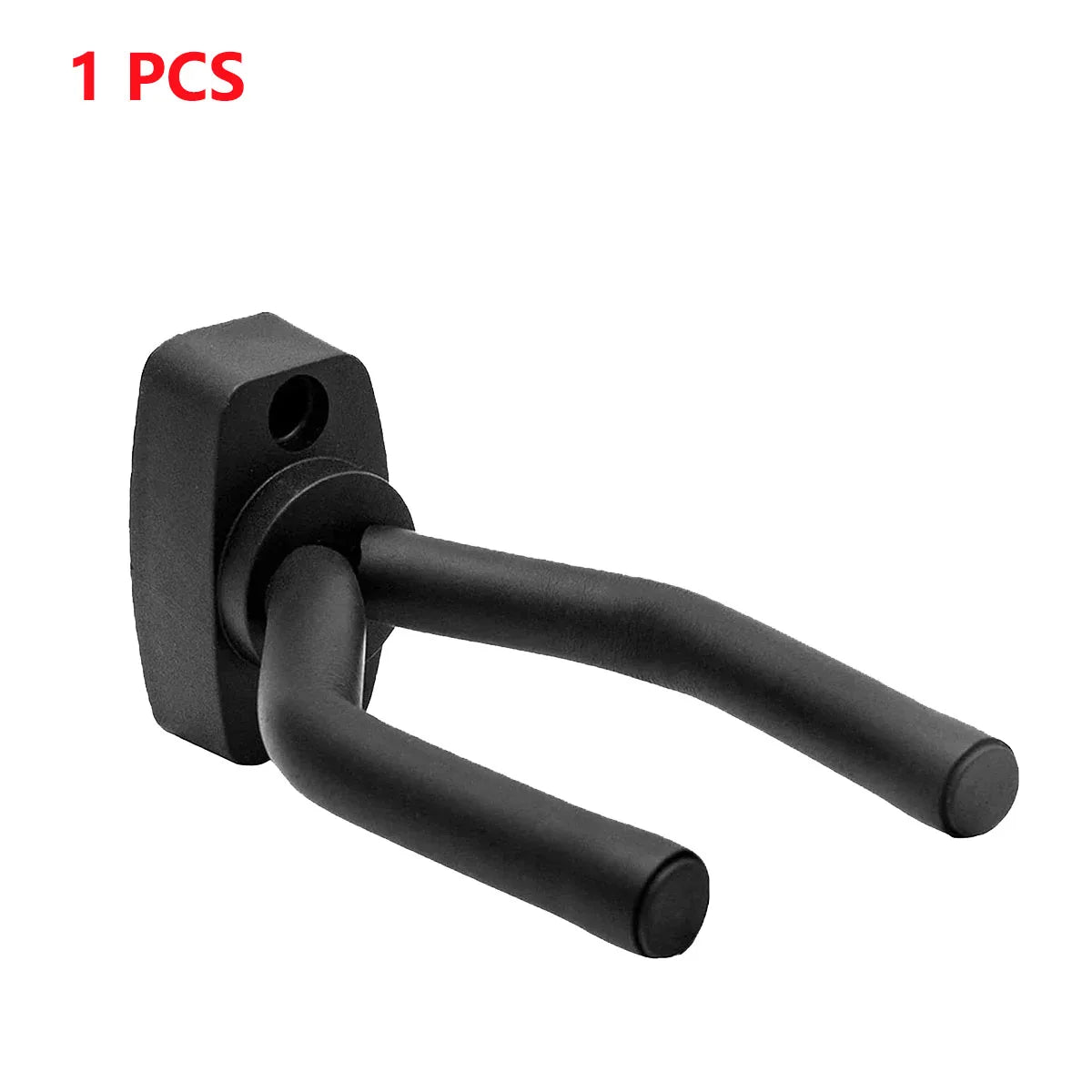 1 to 10 guitar wall mounted, black hooks in all sizes, bass, mandolin, banjo, four stringed instrument, guitar accessories
