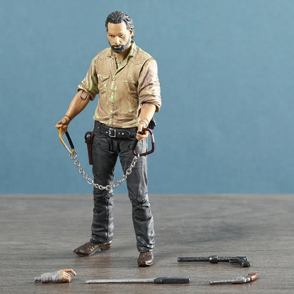 The Walking Dead Abraham Ford Bungee Walker Rick Grimes The Governor Michonne Action Toy Figurine Model Doll