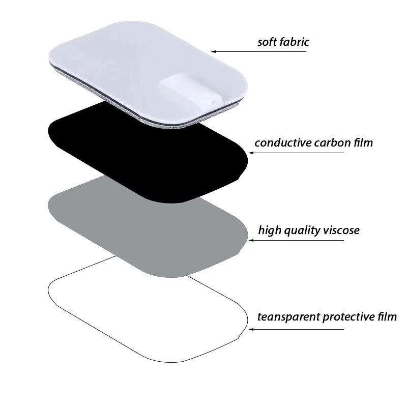 EMS Self Adhesive Pulse Gel Electrode Pad Conductive Gel Pad for TENS Muscle Stimulator Electric Machine Electrode Patch