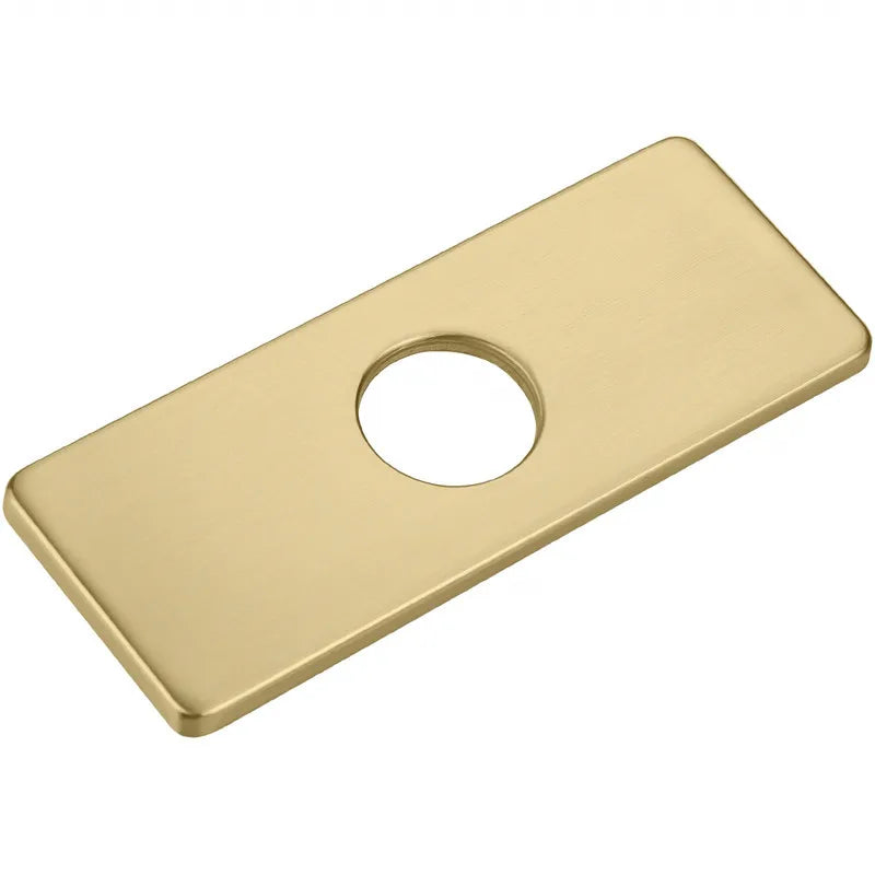 1PC Faucet Plate Hole Tap Cover Deck Plate Stainless Steel Bathroom Kitchen Sink For Most Single Hole Faucet