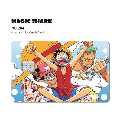 Magic Shark Wanted Anime 3M PVC Matte No Fade Skin Cover Sticker for Metro Debit Credit Card