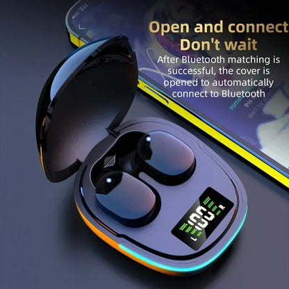 NEW TWS Fone Bluetooth Headphones with Mic LED Display Earbuds Wireless Bluetooth Headset Noise Cancelling Earphones