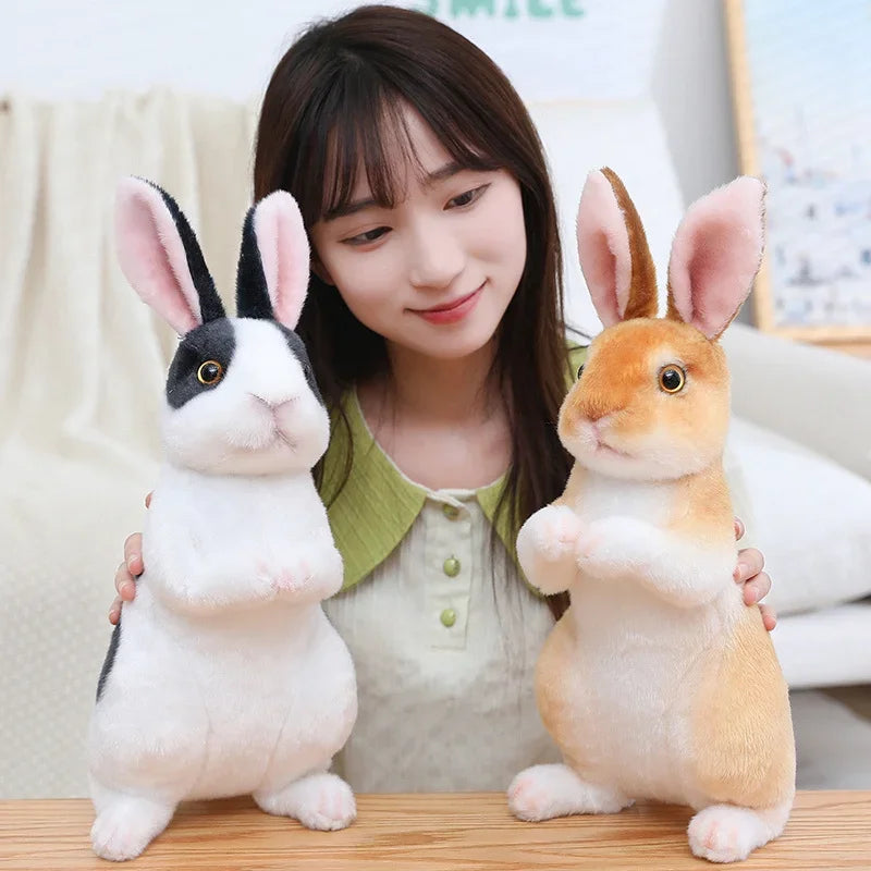 Huge Mini Simulated Animal Dog Rabbit Toys Cute Animal Soft Simulation Doll Easter Birthday Gift Kids Toy Bedroom Decor