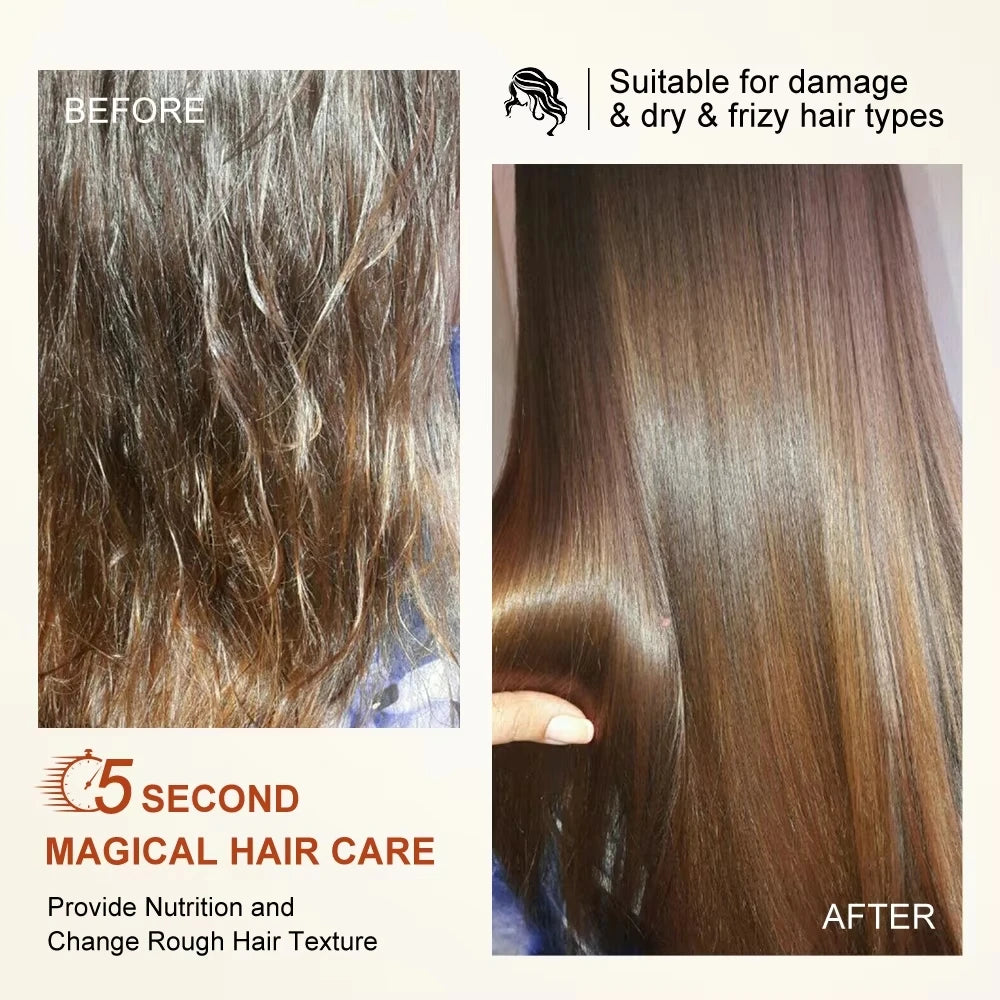 PURC 5 Seconds Magic Hair Mask Argan Oil Nourishing Smoothing Repair Damaged Frizz Masks Hair Care