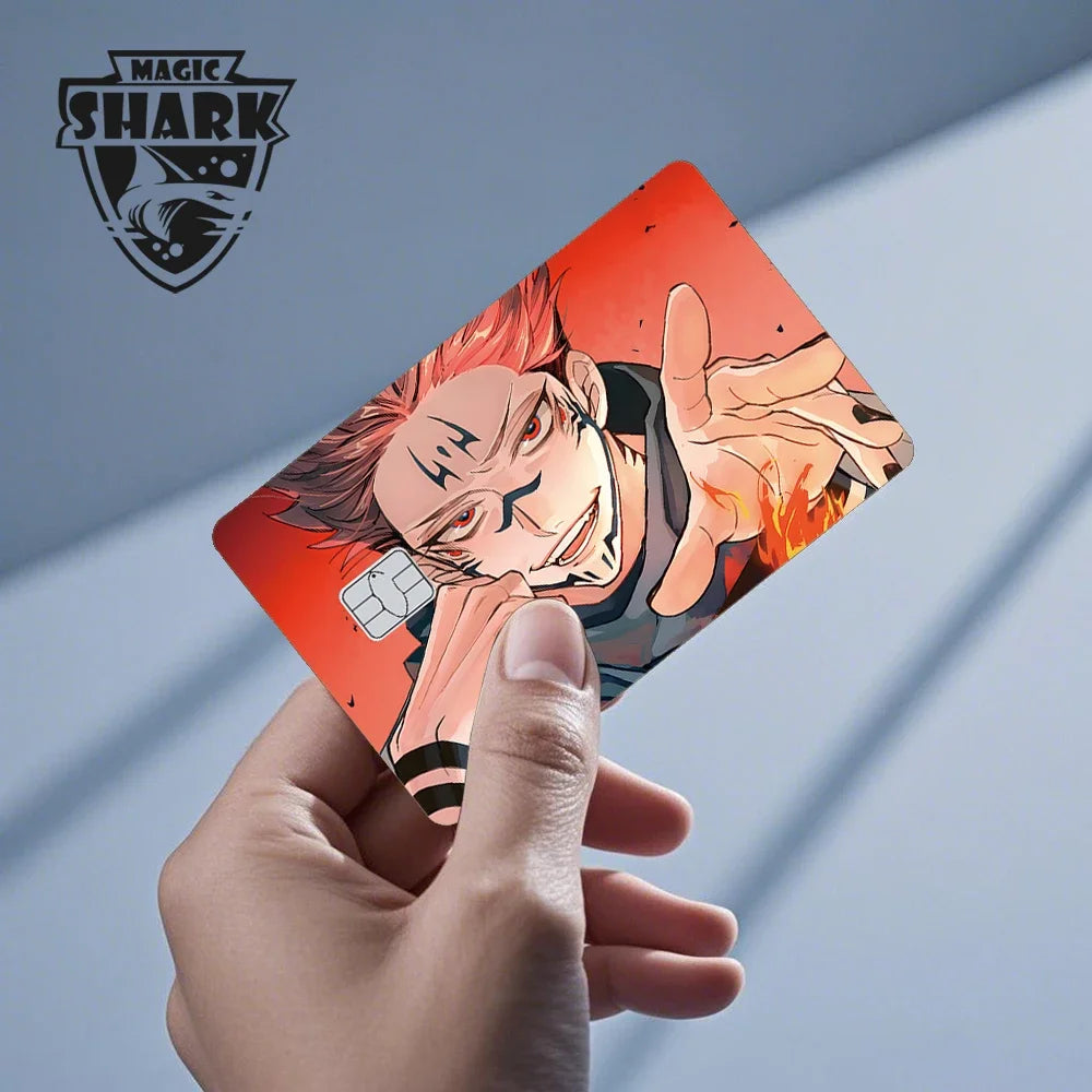 2025 New Magic Shark Anime Money Charge 404 Error ID Game Machine Film Skin Sticker for Debit Bank Credit Card