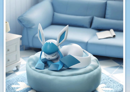New Genuine Eevee Sleeping Position Series Mystery Box Vaporeon Anime Figurines Sylveon Espeon Umbreon Merchandise  Gift Toy