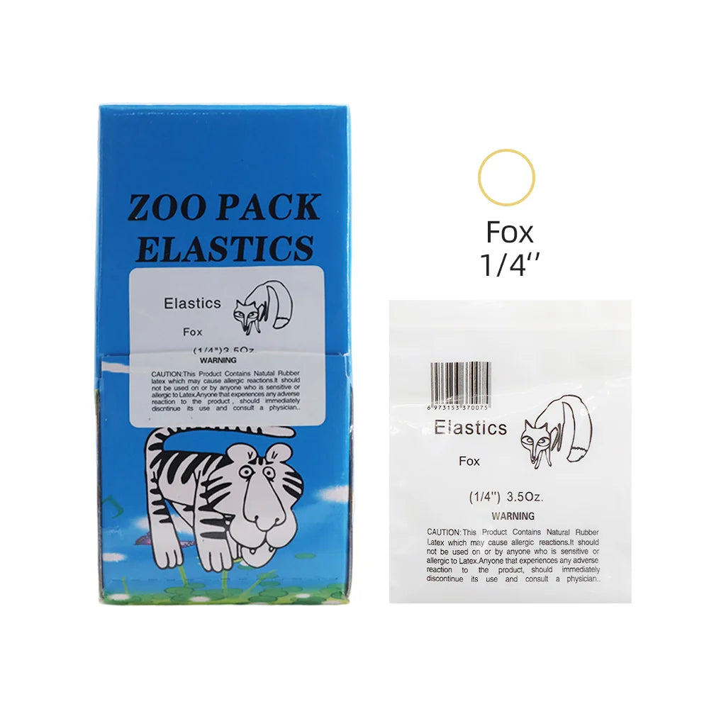 TJdent 5000Pcs/Box Dental Orthodontic Elastics Rubber Bands Zoo Pack Latex Braces Ligation Ring 3.5OZ Dentistry Material
