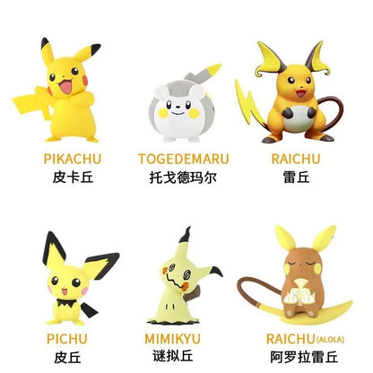 Hot Pokemon Anime Figures Kawaii Pikachu Pichu Togedemaru Alola Region Raichu Mimikyu Toys Model Collect Dolls Gift For Kids Boy