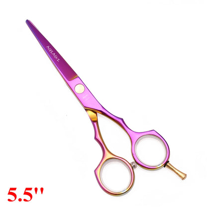 5.5'' Professional Hairdressing Hair Scissors 440C Cutting Shears Thinning Razor Comb Set Salon Barber Home Dropshipping A1104