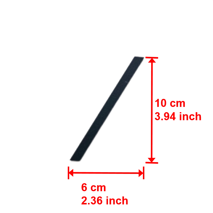 4 Inch 100mm Self Adhesive Big Modern Door Number for Exterior House Apartment Plaque Mailbox Address Digits Sticker Sign Black