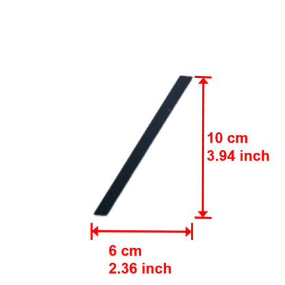 4 Inch 100mm Self Adhesive Big Modern Door Number for Exterior House Apartment Plaque Mailbox Address Digits Sticker Sign Black