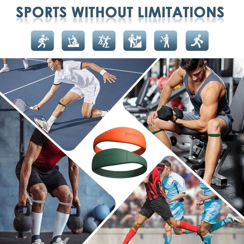 Silicone Patella Tendon Knee Straps Knee Support Fixed Protection Patella Knee Strap Highly Elastic Flexible