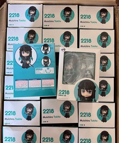 Cute Anime Demon Slayer Series #2217 Kanroji Mitsuri 2218 Tokitou Muichirou Figures Movable Doll Set Collection Surprise Gift