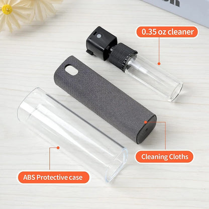 2 in 1 Microfiber Screen Cleaner Spray Bottle Mobile Phone Tablet Computer Microfiber Cloth Cleaning Wipes For iPhone Samsung Mi
