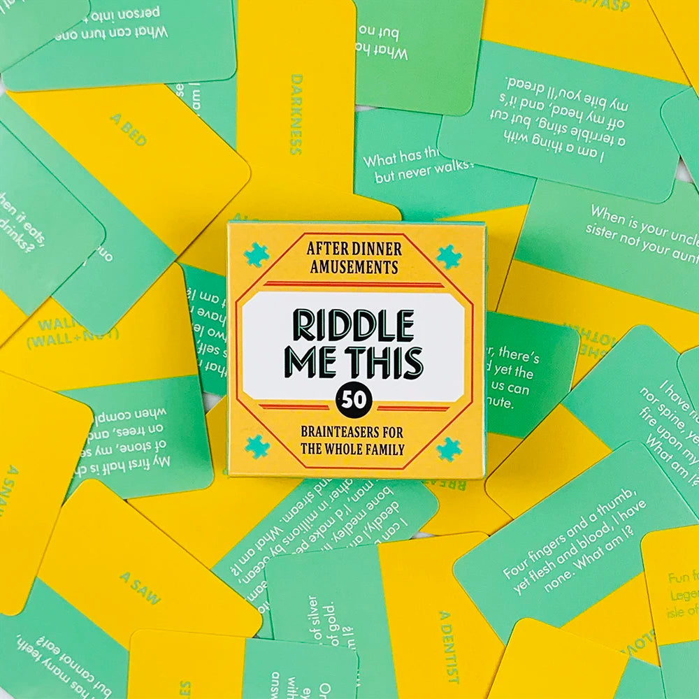 Mini Size Riddle Me This Card Game With 50 Fun Dilemmas (A Conversation Card Game Party Game For Adults And Families)