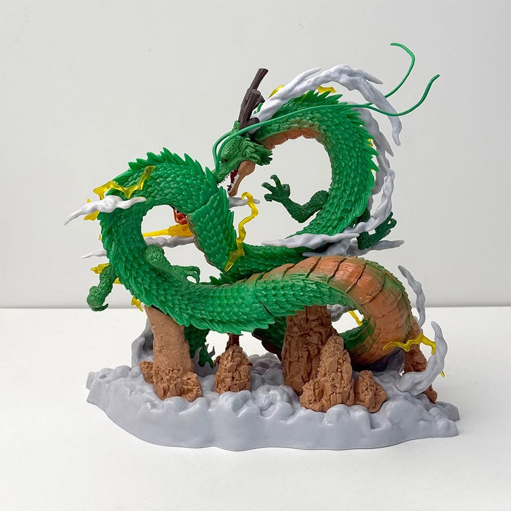 22cm/8.66in Dragon Ball Anime Figure Shenron Figure Goku And Shenron Figurine Pvc Statue Collection Model Decoration Toys Gifts