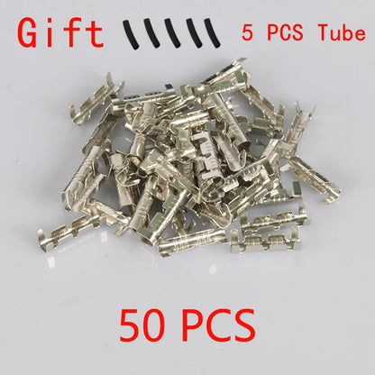 50/100/200PCS 453U-shaped Electrical Cable Connectors Tab Cold Insert Wire Connector Electricos Small Ceeth Terminal 0.3 -1.5mm²
